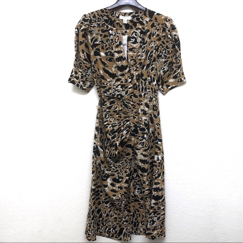 Topshop Leopard Dress - size 4